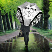 Custom Fiji 2026 Rugby Umbrella Fijian Tapa Pattern