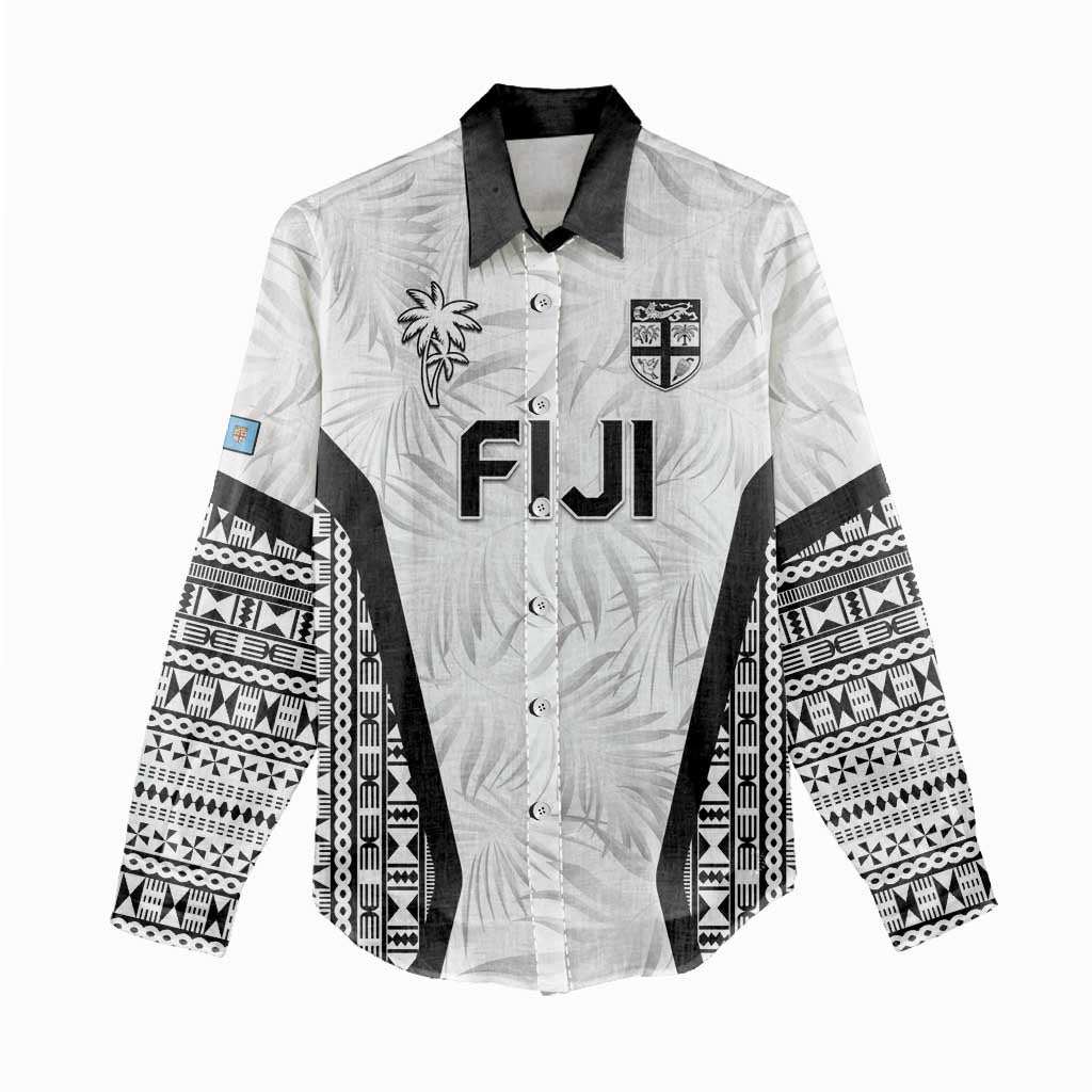 Custom Fiji 2026 Rugby Women Casual Shirt Fijian Tapa Pattern LT05 - Polynesian Pride