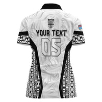 Custom Fiji 2026 Rugby Women Polo Shirt Fijian Tapa Pattern LT05 - Polynesian Pride