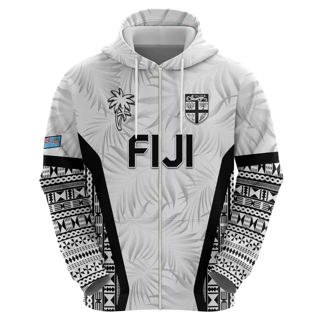 Custom Fiji 2026 Rugby Zip Hoodie Fijian Tapa Pattern