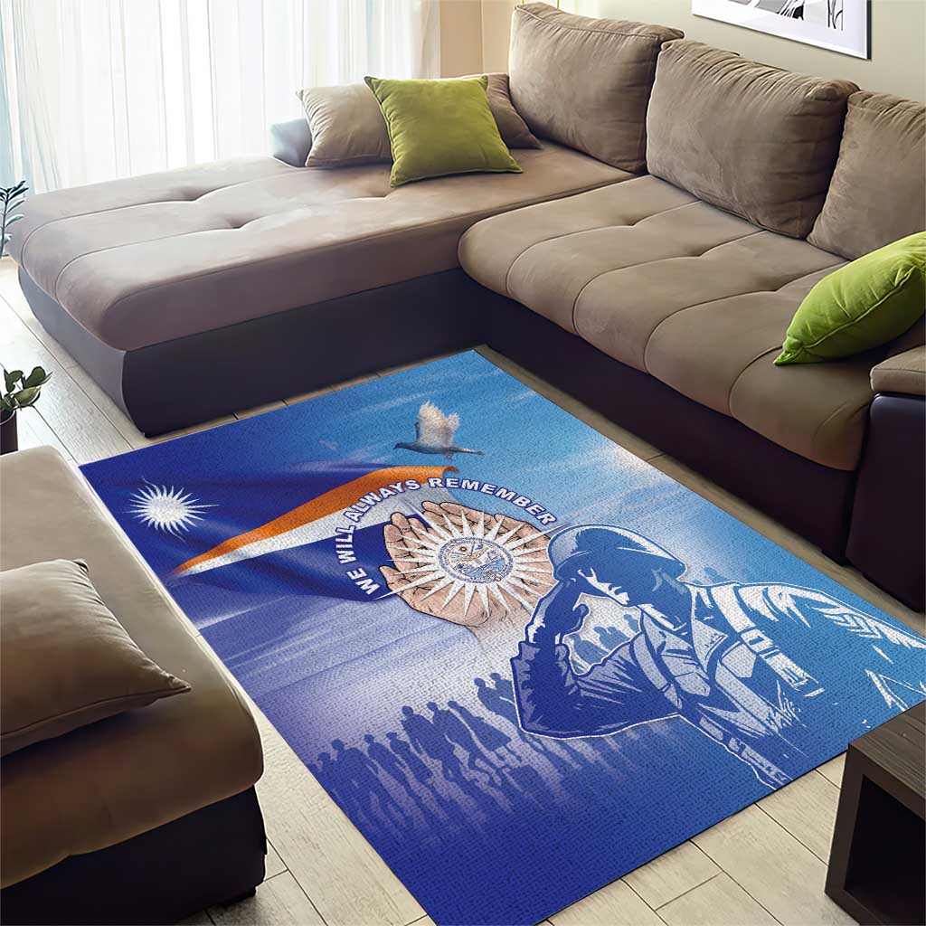 Marshall Islands Remembrance Day Area Rug We Will Always Remember LT05 - Polynesian Pride