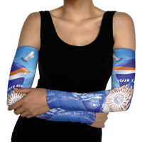 Personalised Marshall Islands Remembrance Day Arm Sleeves We Will Always Remember LT05 - Polynesian Pride