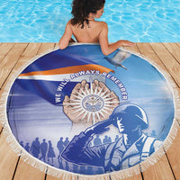 Marshall Islands Remembrance Day Beach Blanket We Will Always Remember