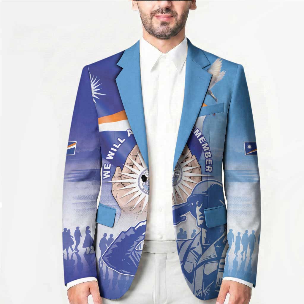 Personalised Marshall Islands Remembrance Day Blazer We Will Always Remember LT05 - Polynesian Pride