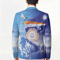 Personalised Marshall Islands Remembrance Day Blazer We Will Always Remember LT05 - Polynesian Pride