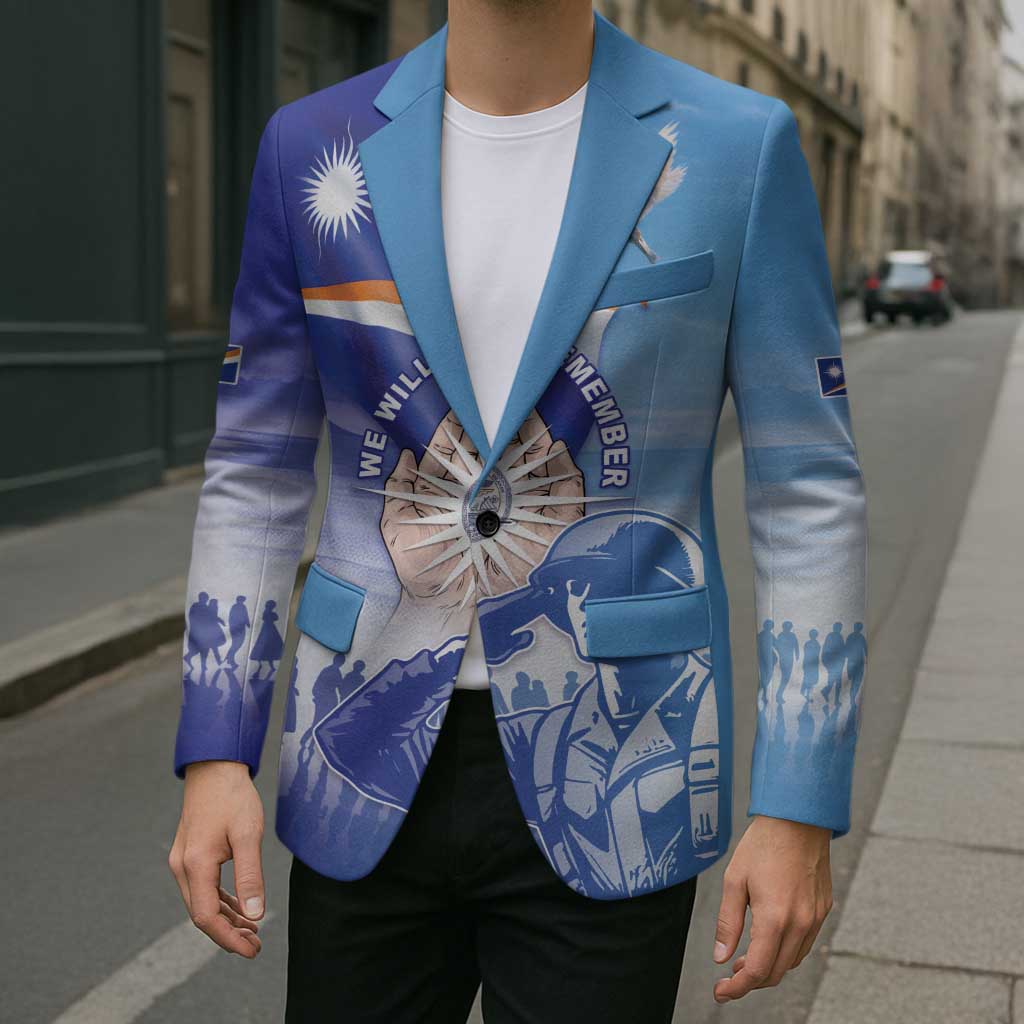 Personalised Marshall Islands Remembrance Day Blazer We Will Always Remember LT05 - Polynesian Pride