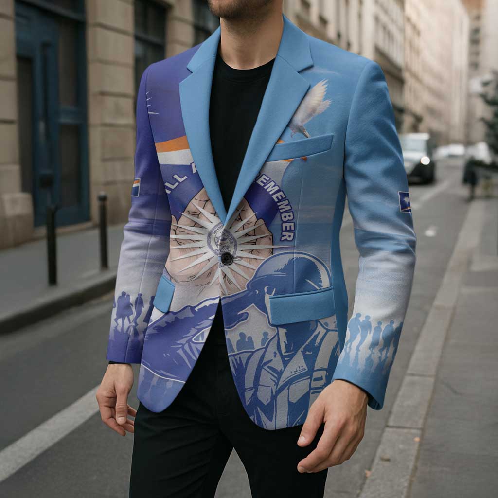 Personalised Marshall Islands Remembrance Day Blazer We Will Always Remember LT05 - Polynesian Pride