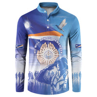 Personalised Marshall Islands Remembrance Day Button Sweatshirt We Will Always Remember