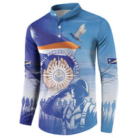 Personalised Marshall Islands Remembrance Day Button Sweatshirt We Will Always Remember