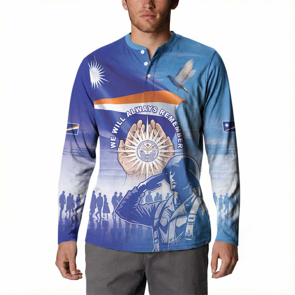 Personalised Marshall Islands Remembrance Day Button Sweatshirt We Will Always Remember