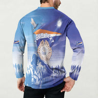 Personalised Marshall Islands Remembrance Day Button Sweatshirt We Will Always Remember