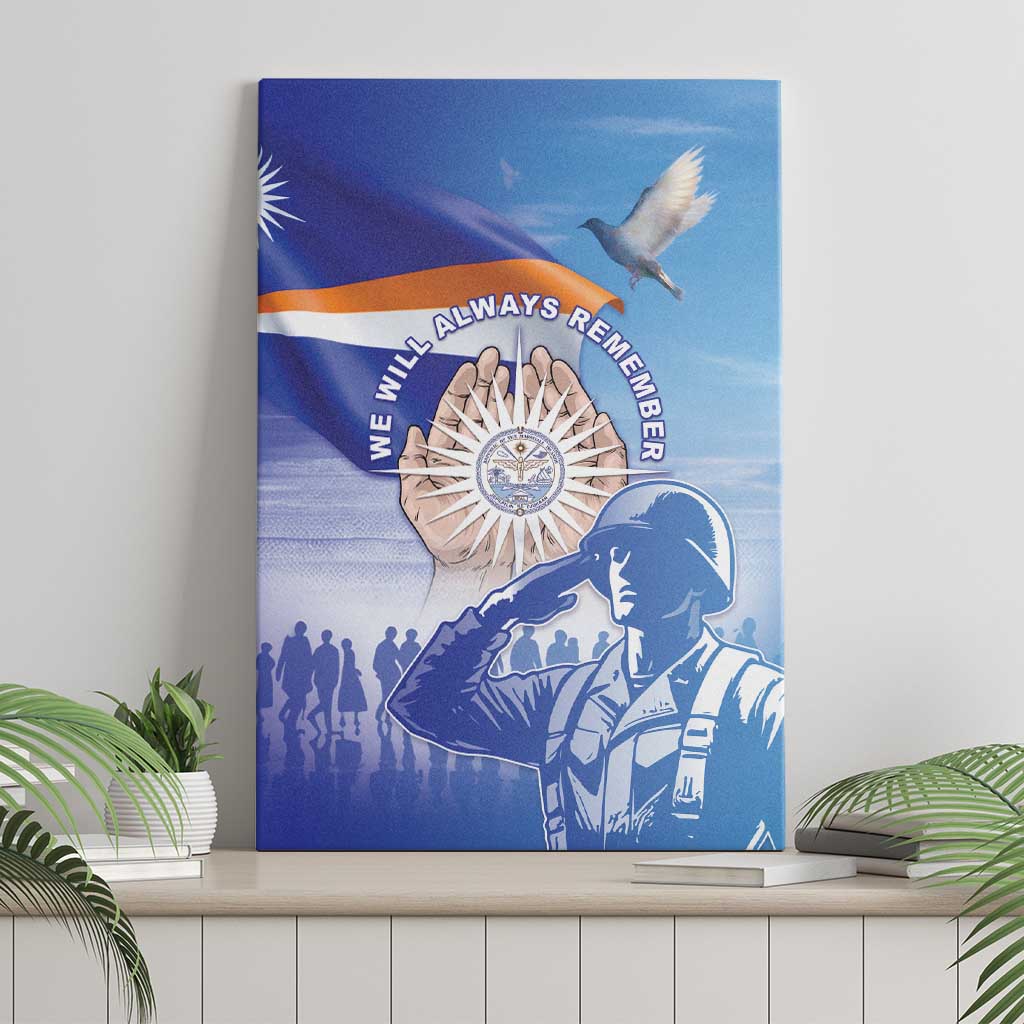 Marshall Islands Remembrance Day Canvas Wall Art We Will Always Remember