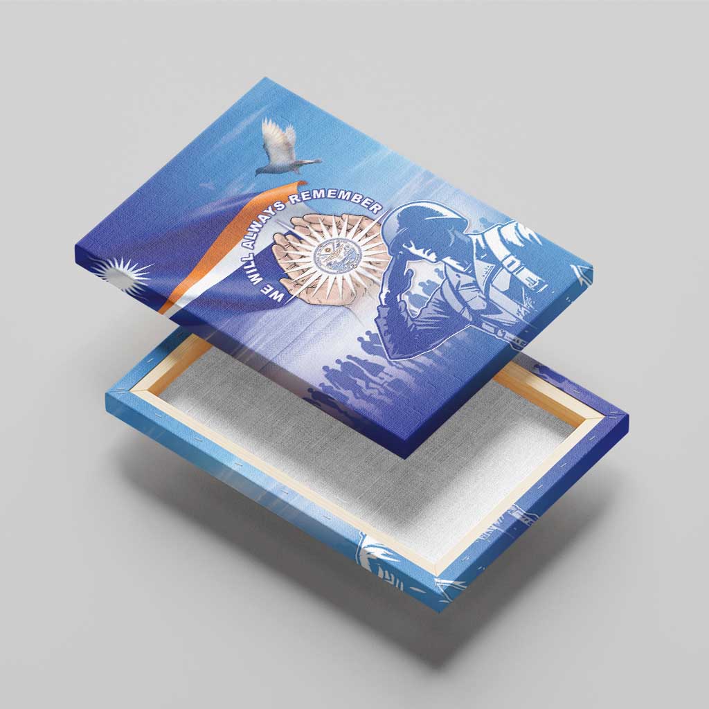 Marshall Islands Remembrance Day Canvas Wall Art We Will Always Remember