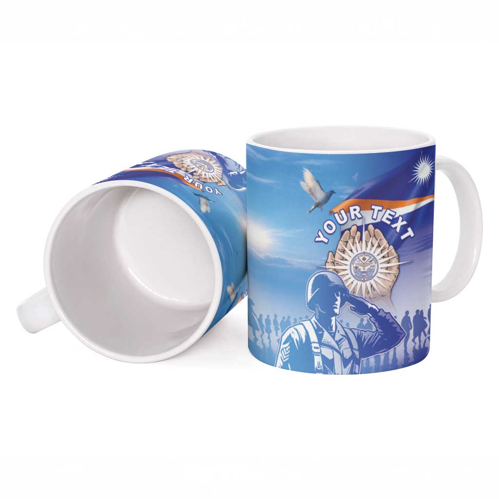 Personalised Marshall Islands Remembrance Day Ceramic Mug We Will Always Remember