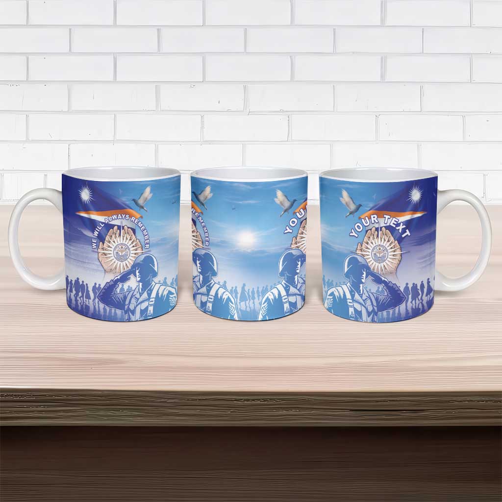 Personalised Marshall Islands Remembrance Day Ceramic Mug We Will Always Remember