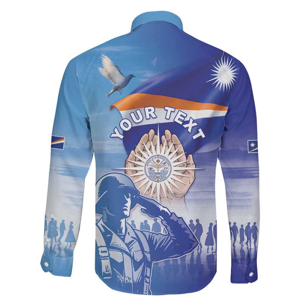 Personalised Marshall Islands Remembrance Day Family Matching Off The Shoulder Long Sleeve Dress and Hawaiian Shirt We Will Always Remember LT05 - Polynesian Pride