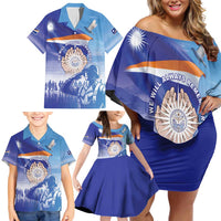 Personalised Marshall Islands Remembrance Day Family Matching Off Shoulder Short Dress and Hawaiian Shirt We Will Always Remember LT05 - Polynesian Pride