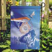 Marshall Islands Remembrance Day Garden Flag We Will Always Remember LT05 Garden Flag Blue - Polynesian Pride