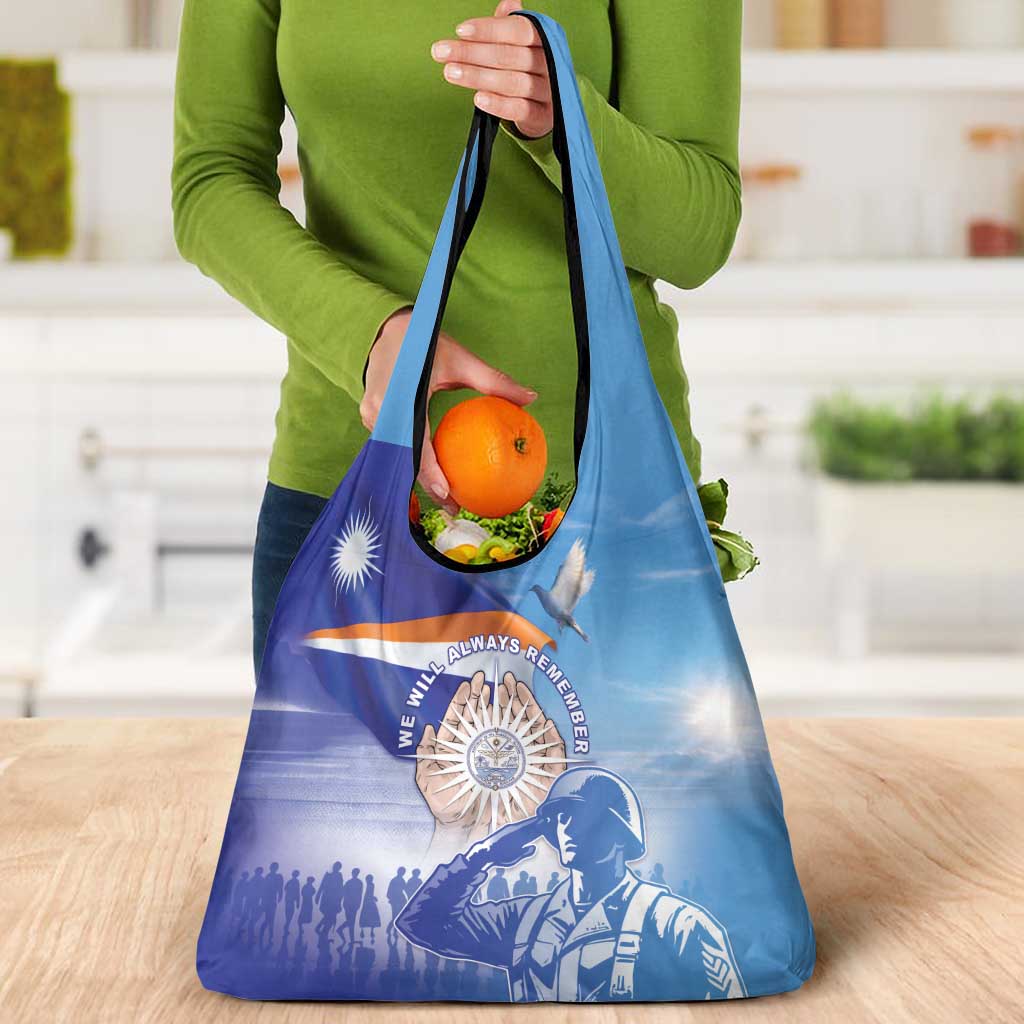 Marshall Islands Remembrance Day Grocery Bag We Will Always Remember LT05 - Polynesian Pride