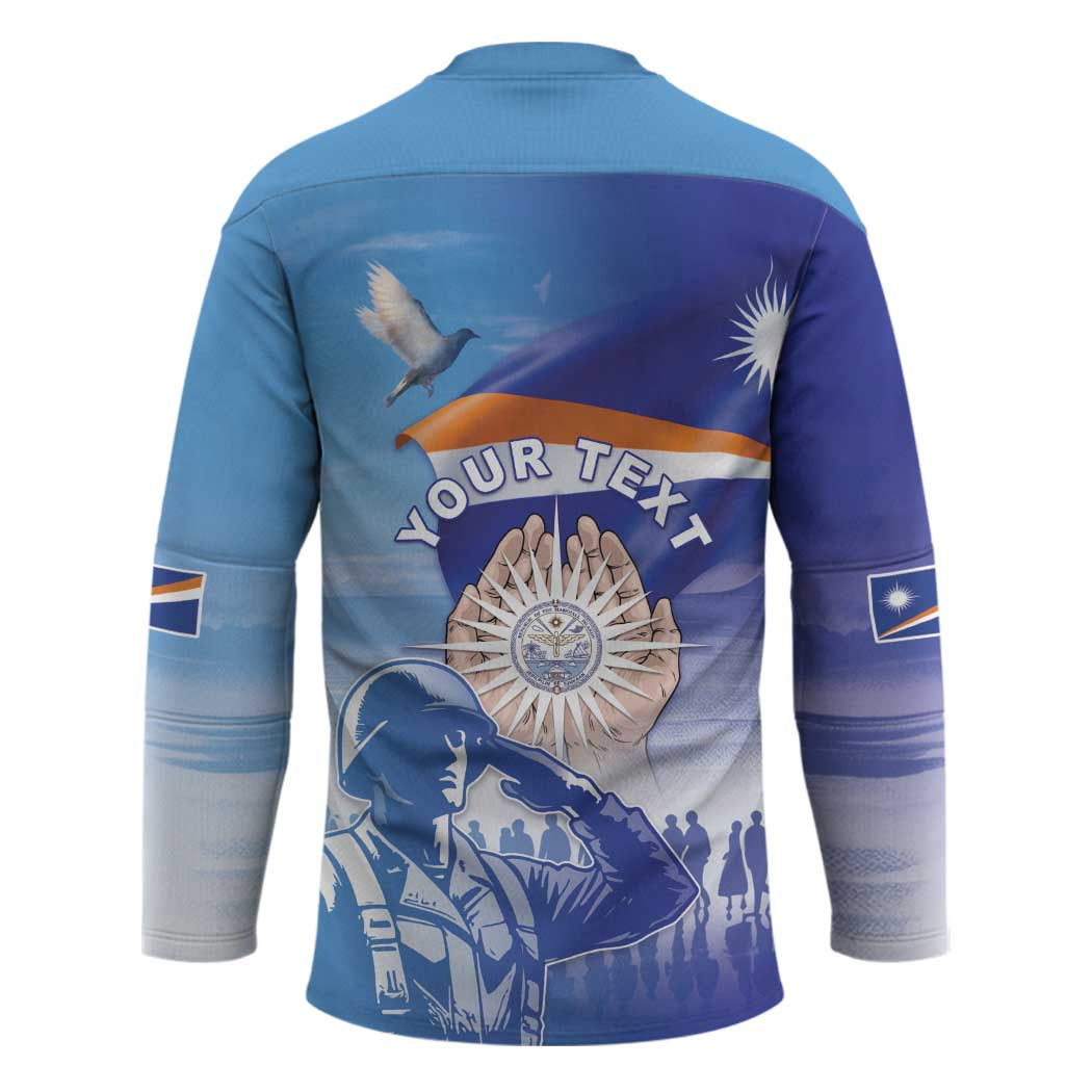 Personalised Marshall Islands Remembrance Day Hockey Jersey We Will Always Remember LT05 - Polynesian Pride