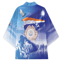 Personalised Marshall Islands Remembrance Day Kimono We Will Always Remember