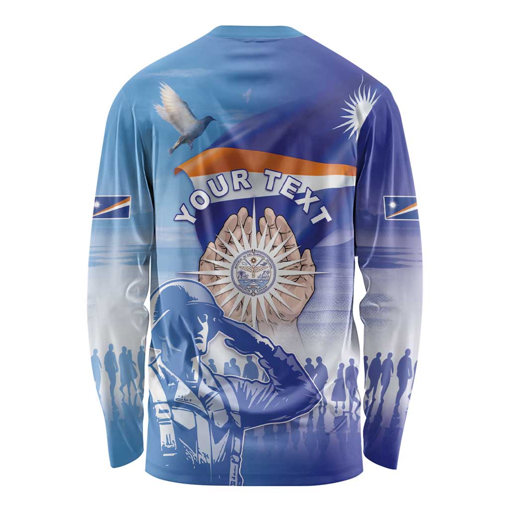 Personalised Marshall Islands Remembrance Day Long Sleeve Shirt We Will Always Remember LT05 - Polynesian Pride