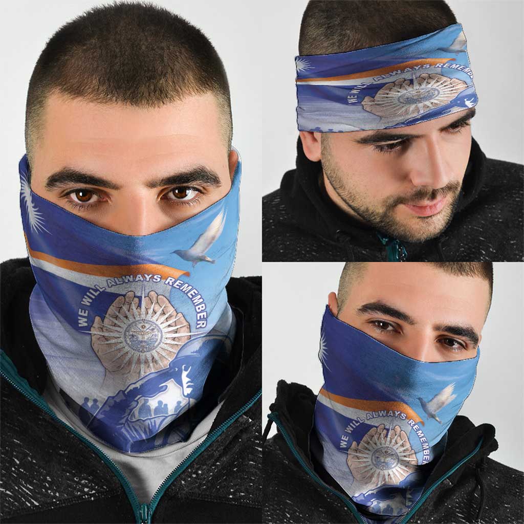 Marshall Islands Remembrance Day Neck Gaiter We Will Always Remember