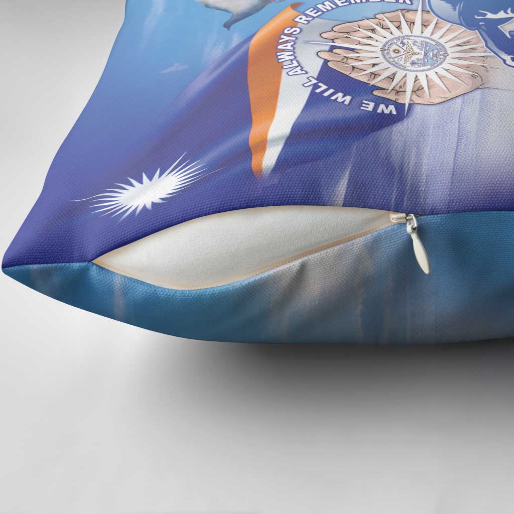Marshall Islands Remembrance Day Pillow Cover We Will Always Remember LT05 - Polynesian Pride