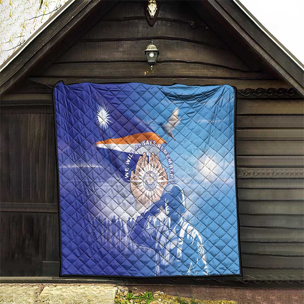 Marshall Islands Remembrance Day Quilt We Will Always Remember
