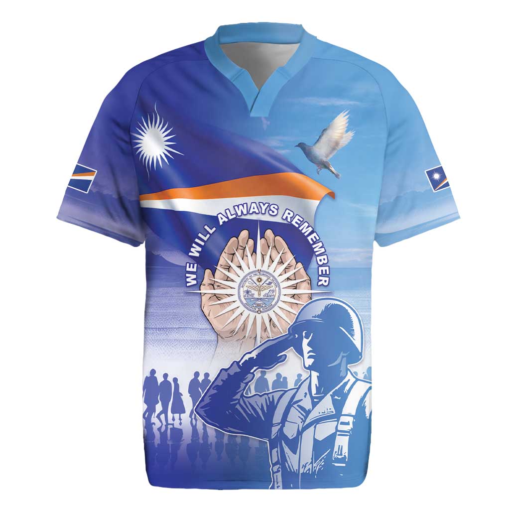 Personalised Marshall Islands Remembrance Day Rugby Jersey We Will Always Remember