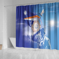 Marshall Islands Remembrance Day Shower Curtain We Will Always Remember LT05 - Polynesian Pride