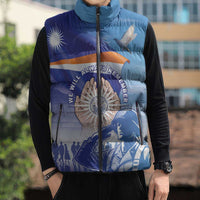 Personalised Marshall Islands Remembrance Day Sleeveless Puffer Jacket We Will Always Remember LT05 - Polynesian Pride