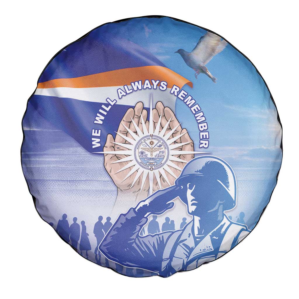 Marshall Islands Remembrance Day Spare Tire Cover We Will Always Remember LT05 - Polynesian Pride