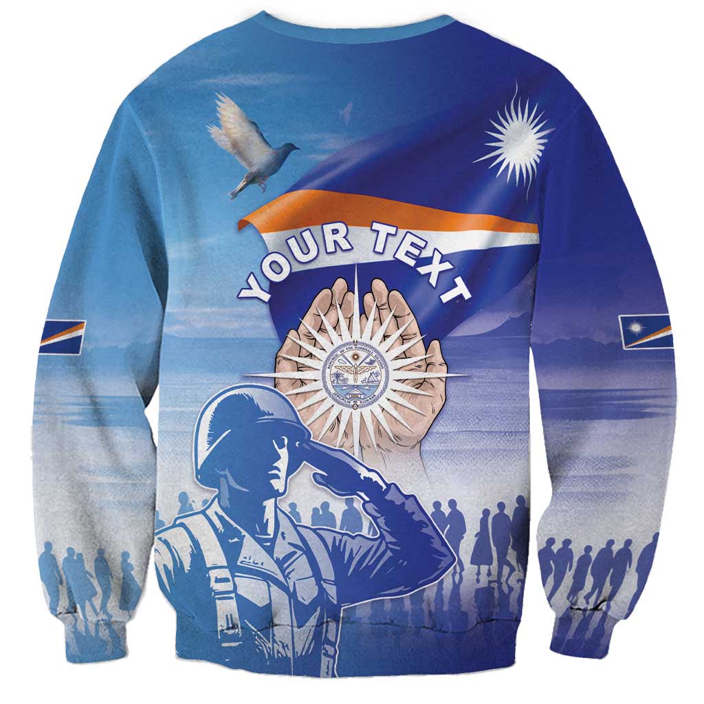 Personalised Marshall Islands Remembrance Day Sweatshirt We Will Always Remember LT05 - Polynesian Pride