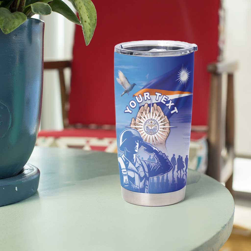 Personalised Marshall Islands Remembrance Day Tumbler Cup We Will Always Remember