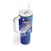 Personalised Marshall Islands Remembrance Day Tumbler With Handle We Will Always Remember LT05 - Polynesian Pride
