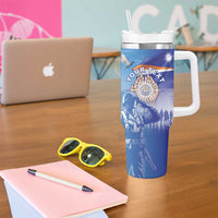 Personalised Marshall Islands Remembrance Day Tumbler With Handle We Will Always Remember LT05 - Polynesian Pride