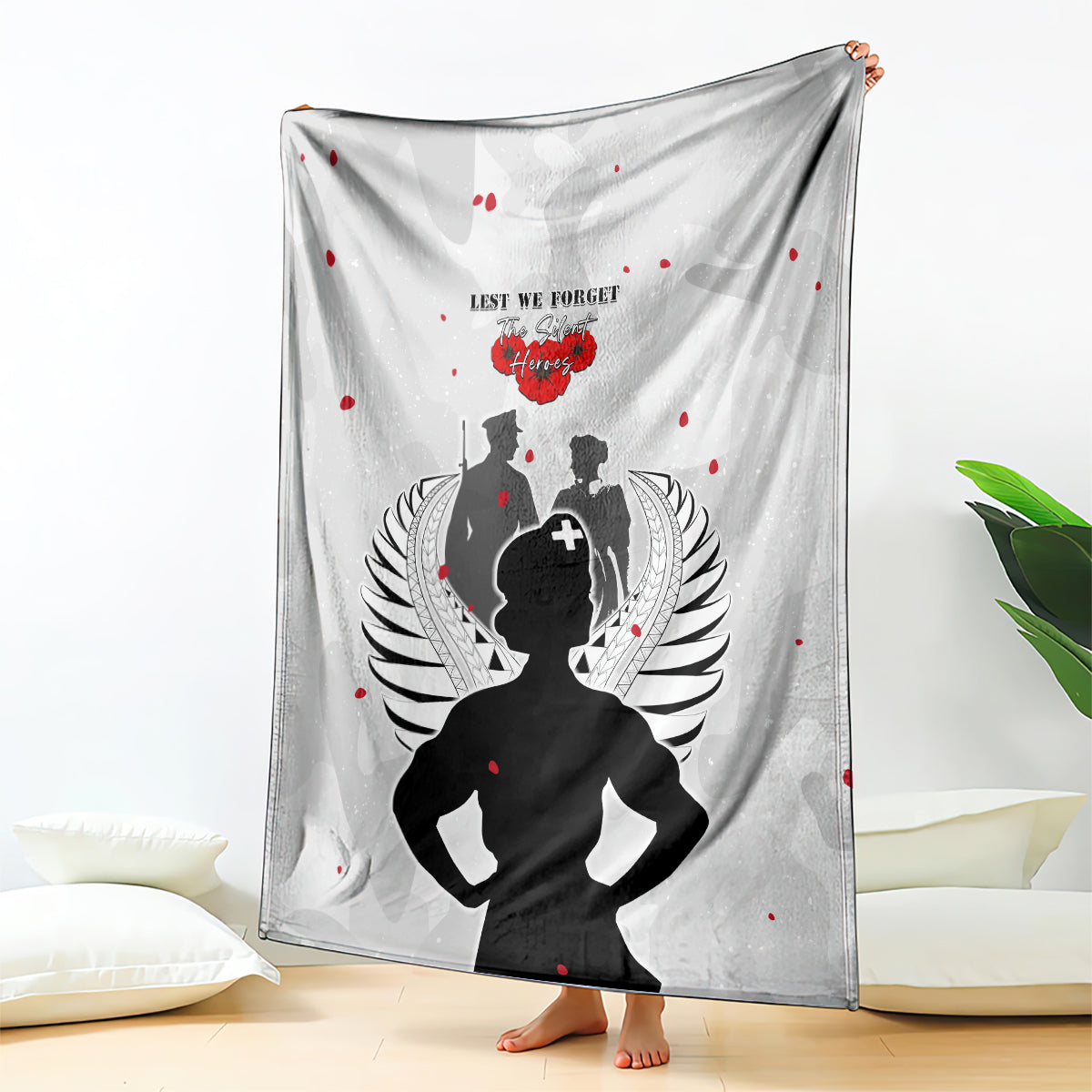 New Zealand ANZAC Day Blanket For The Nurse Lest We Forget LT05 - Polynesian Pride