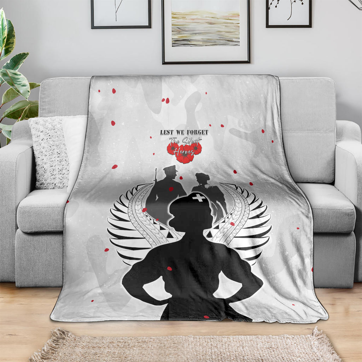 New Zealand ANZAC Day Blanket For The Nurse Lest We Forget LT05 - Polynesian Pride