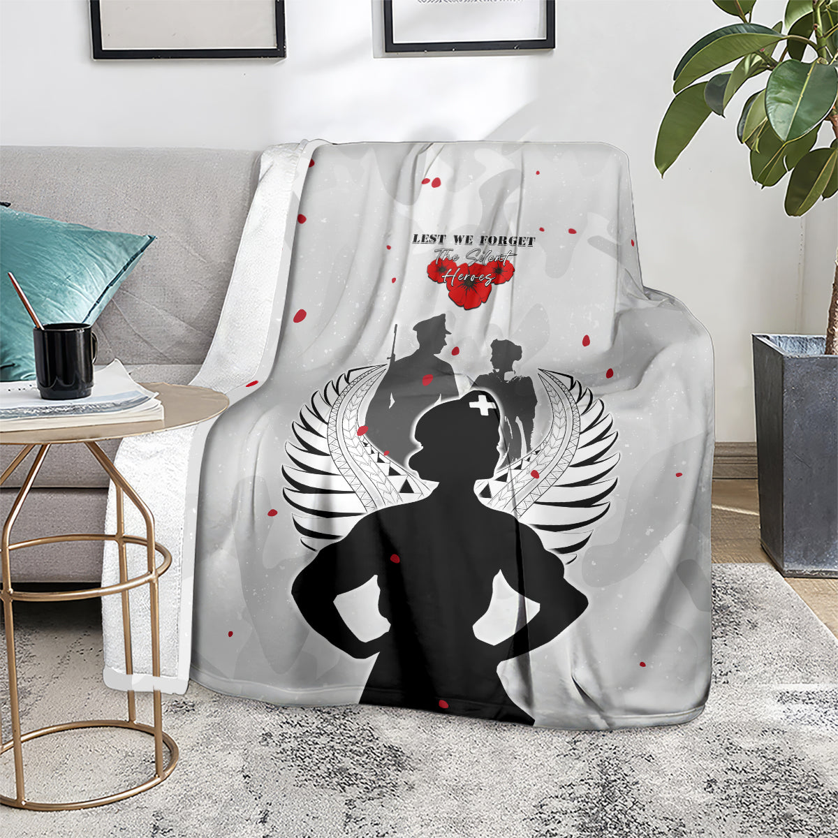 New Zealand ANZAC Day Blanket For The Nurse Lest We Forget LT05 - Polynesian Pride