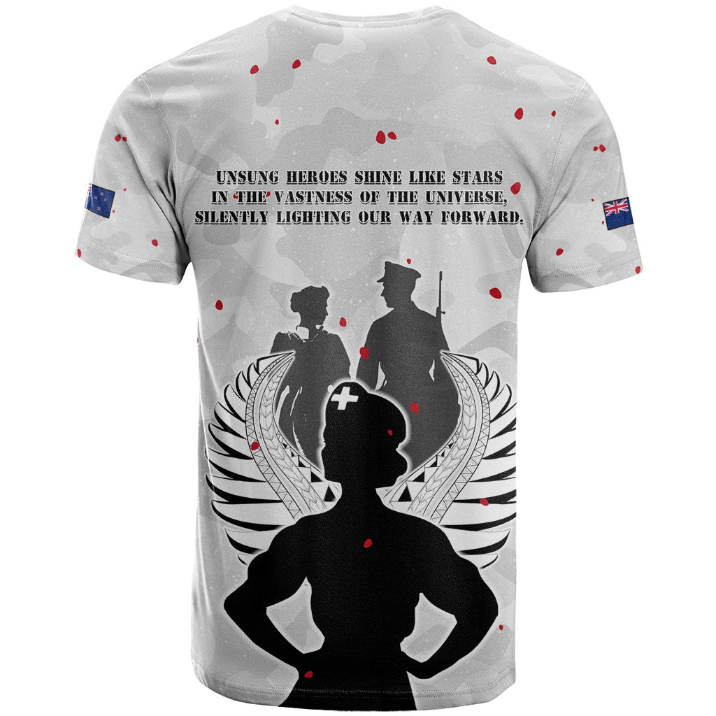 New Zealand ANZAC Day T Shirt For The Nurse Lest We Forget LT05 - Polynesian Pride