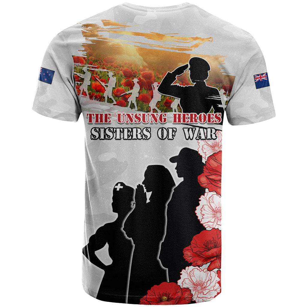 New Zealand ANZAC Day T Shirt The Unsung Heroes Sisters of War LT05 - Polynesian Pride