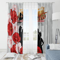 New Zealand ANZAC Day Window Curtain The Unsung Heroes Sisters of War LT05 - Polynesian Pride
