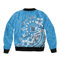 Personalised Penrhyn Gospel Day Bomber Jacket Cook Islands Tribal Pattern LT05 - Polynesian Pride
