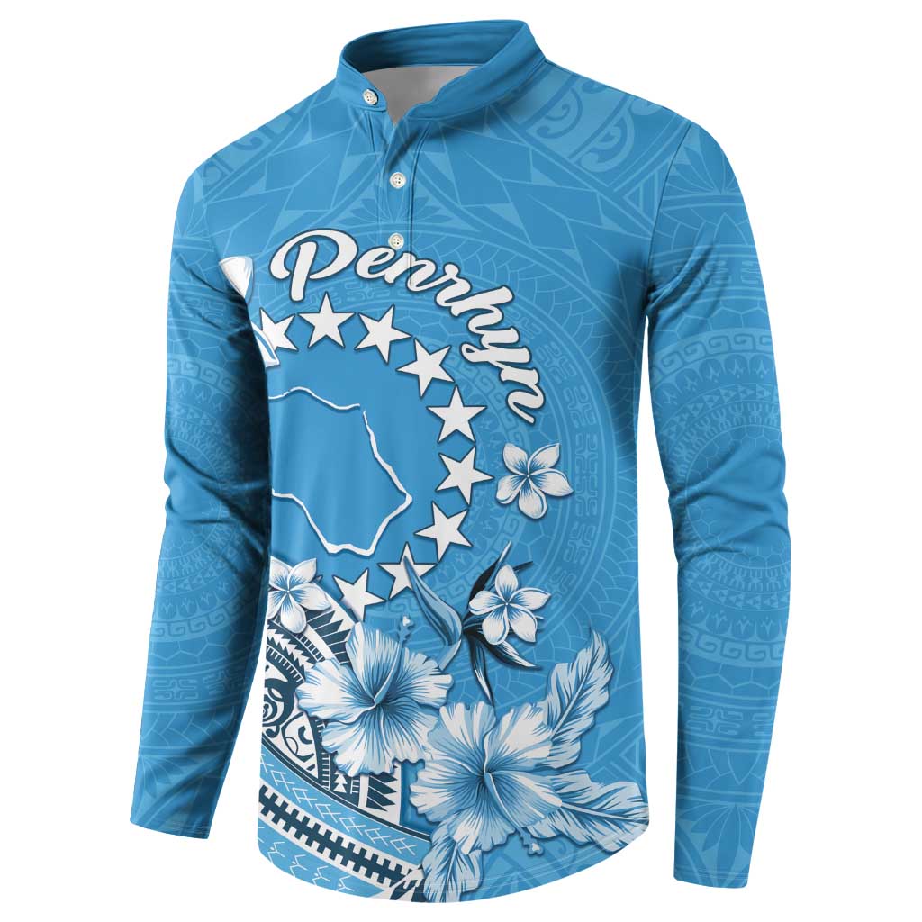 Personalised Penrhyn Gospel Day Button Sweatshirt Cook Islands Tribal Pattern LT05 - Polynesian Pride