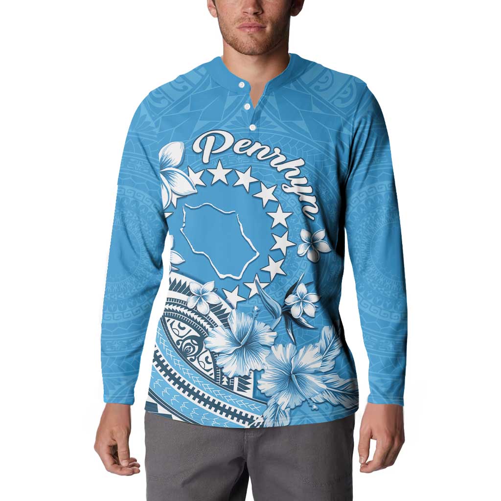 Personalised Penrhyn Gospel Day Button Sweatshirt Cook Islands Tribal Pattern LT05 - Polynesian Pride