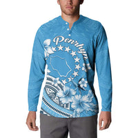 Personalised Penrhyn Gospel Day Button Sweatshirt Cook Islands Tribal Pattern LT05 - Polynesian Pride