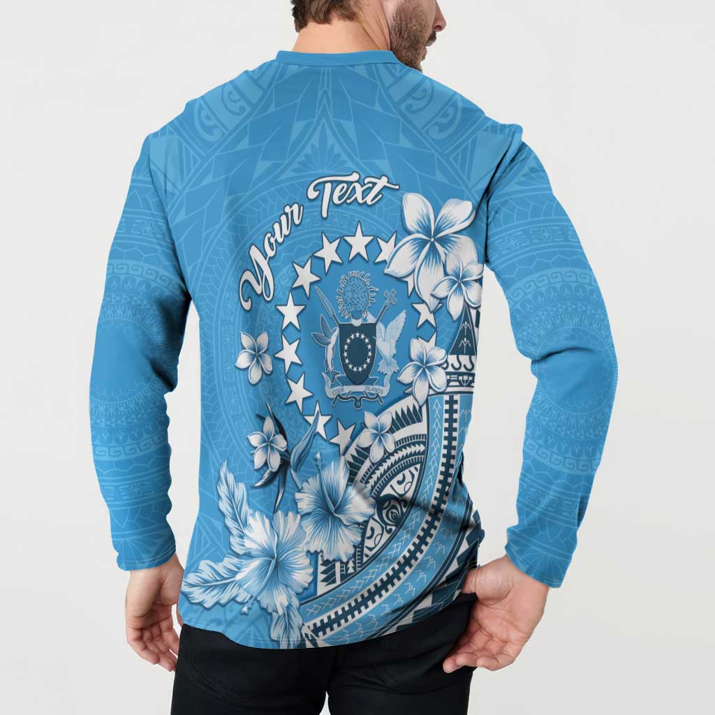Personalised Penrhyn Gospel Day Button Sweatshirt Cook Islands Tribal Pattern LT05 - Polynesian Pride