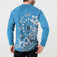 Personalised Penrhyn Gospel Day Button Sweatshirt Cook Islands Tribal Pattern LT05 - Polynesian Pride