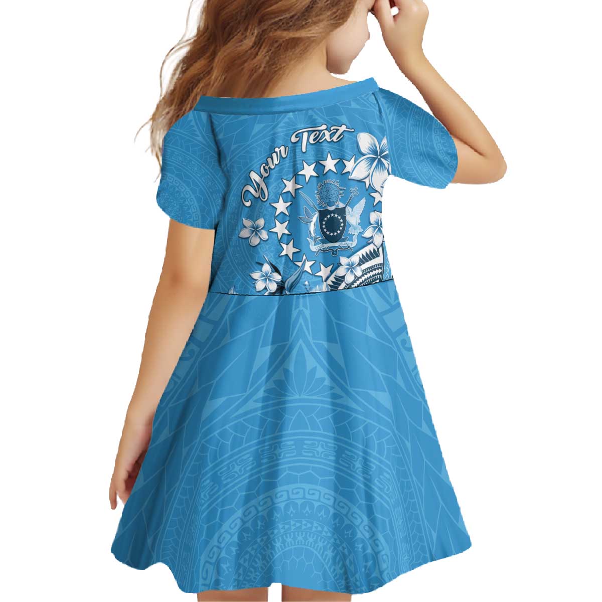 Personalised Penrhyn Gospel Day Family Matching Off The Shoulder Long Sleeve Dress and Hawaiian Shirt Cook Islands Tribal Pattern